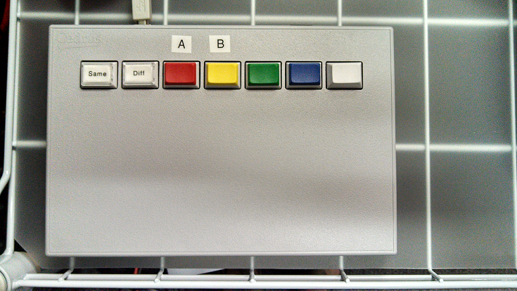 Figure 1. A Cedrus 7-button response pad, for use with Presentation and E-prime